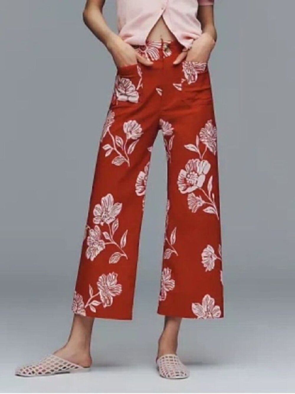 NWT Size 28 Tall - Maeve Colette High-Rise Wide-Leg Pants Magic Fabric (US$ 138)